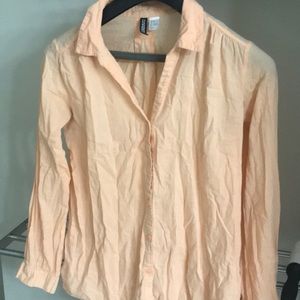 Salmon Colored Button Up Shirt